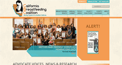 Desktop Screenshot of californiabreastfeeding.org